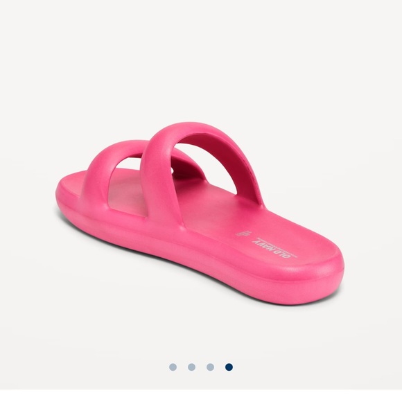 NWT OLD NAVY Double-Strap Puff Slide Sandals Color: Polarized Pink SIZE 7 - Picture 4 of 4